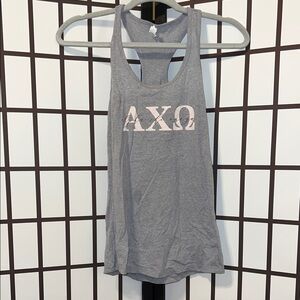 Alpha Chi Omega Gray Women's Tank Top